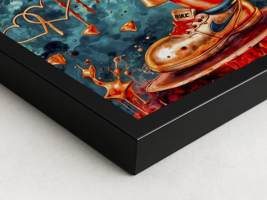 🔥 Tablou șoricel BAD BOY cu bâtă stil graffiti