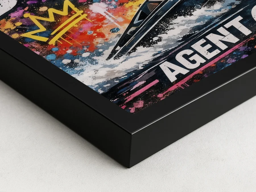 🔫 Tablou James Bond cu pistol și barcă