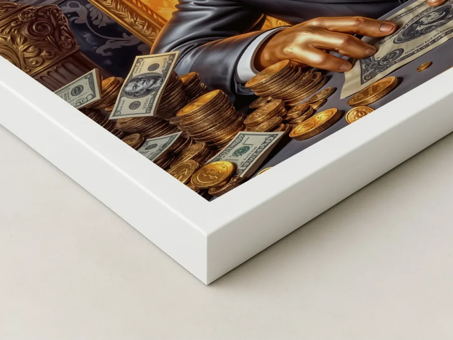 💰 Картина утка с деньгами и надписью успех