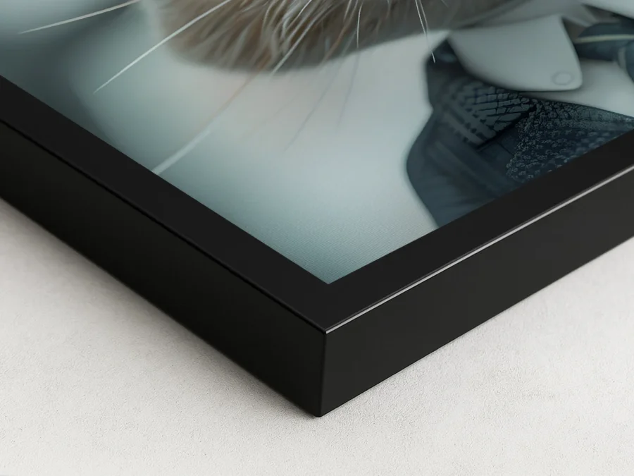 🐰 Tablou iepure stilat cu ochelari în costum