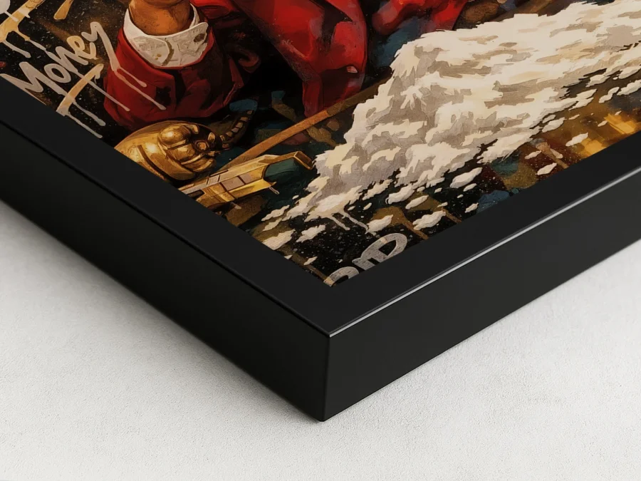 💼 Картина мужчина в красном костюме деньги и стиль