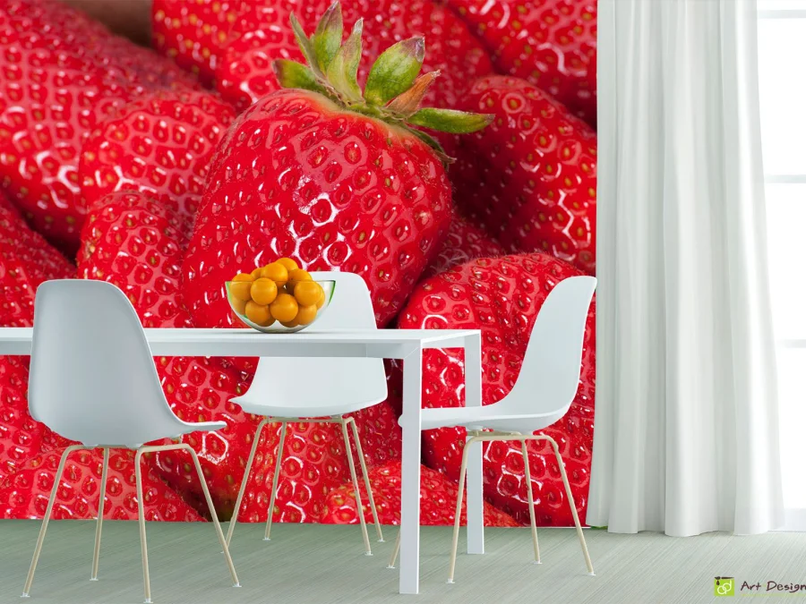 Tapeta la comanda - Căpșune