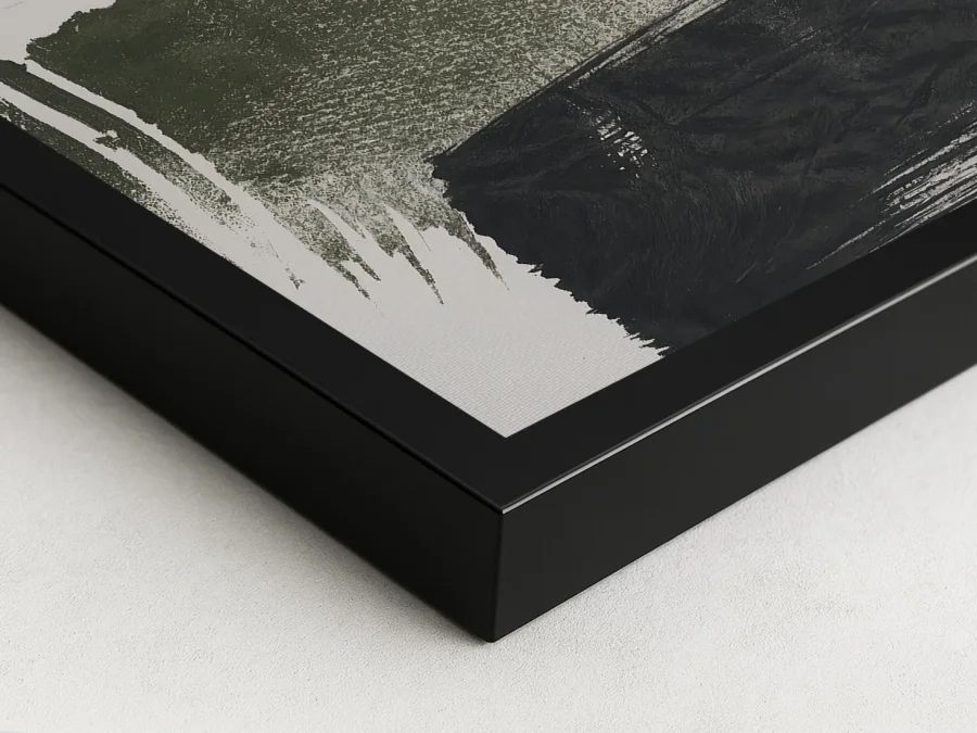 🎨 Картина абстракция в оливковых тонах на холсте