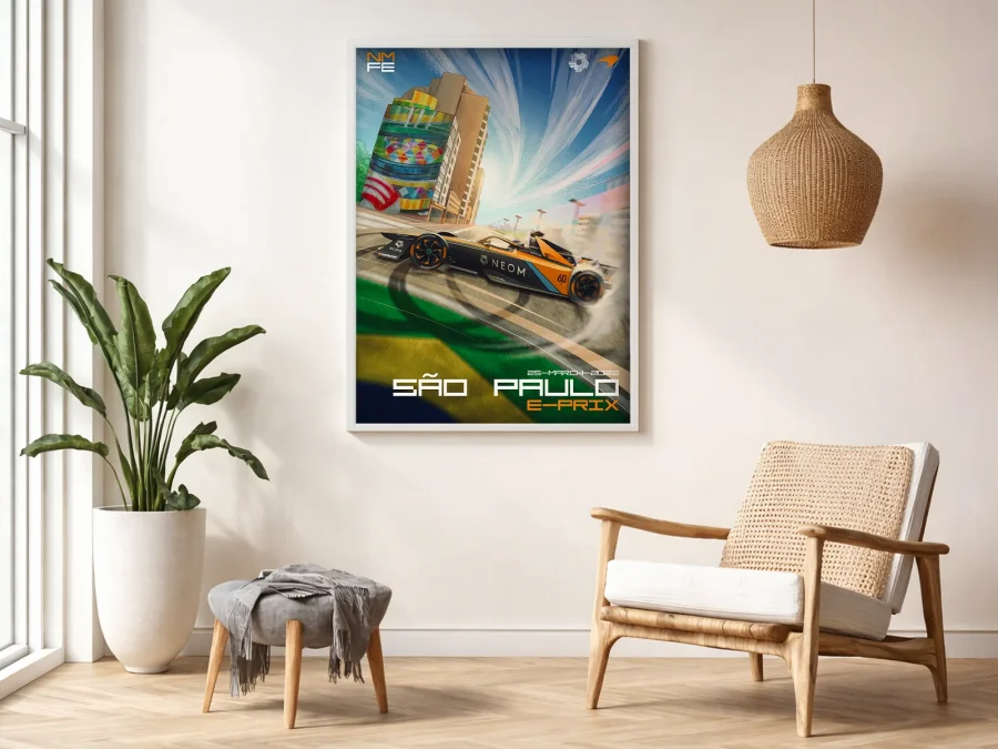 🏎️ Постер São Paulo E-Prix динамика гонки