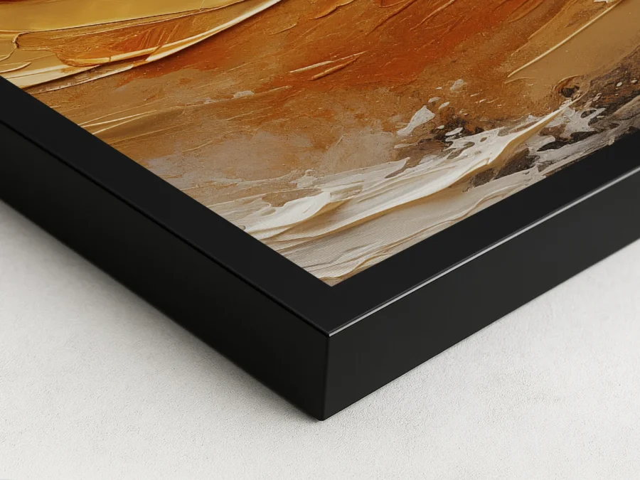 🎨 Картина абстракция вихрь в тёплых тонах на холсте