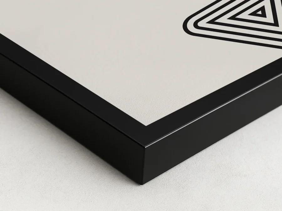 ⚫ Картина в раме геометрия круги и линии минимализм