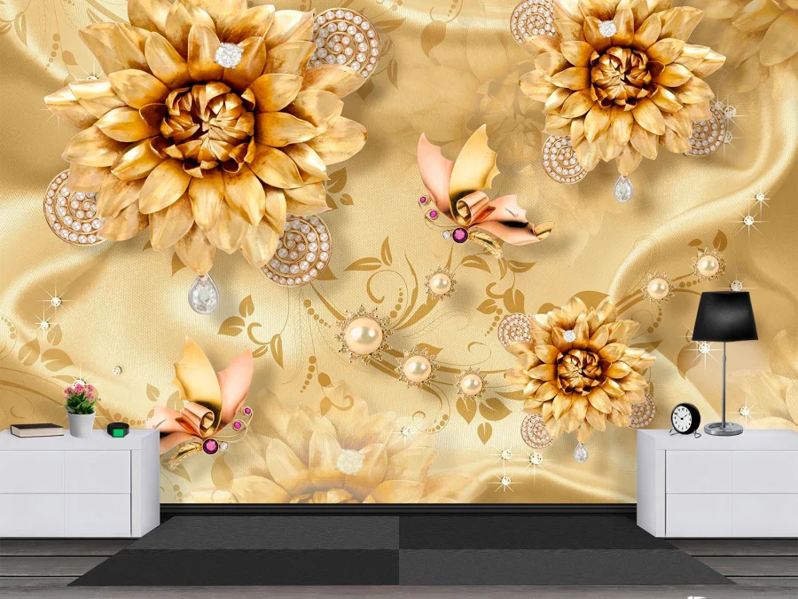 Fototapet cu efect 3D - Decoratiuni pe mătase_7